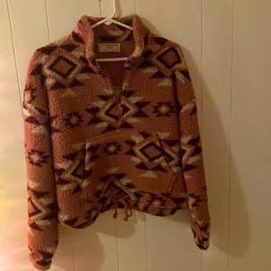 Lightly used, fluffy quarter zip, very comfortable and cute